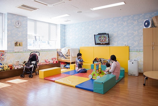 清潔感のある、キレイな託児室